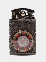 Зажигалка бензиновая с рулеткой, с узором
