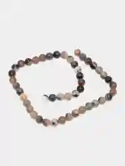 Серый бусины для создания украшений, браслетов, из натурального камня