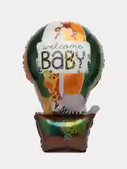 Шар фольгированный, 88 см, "Воздушный шар, сафари, джунгли"