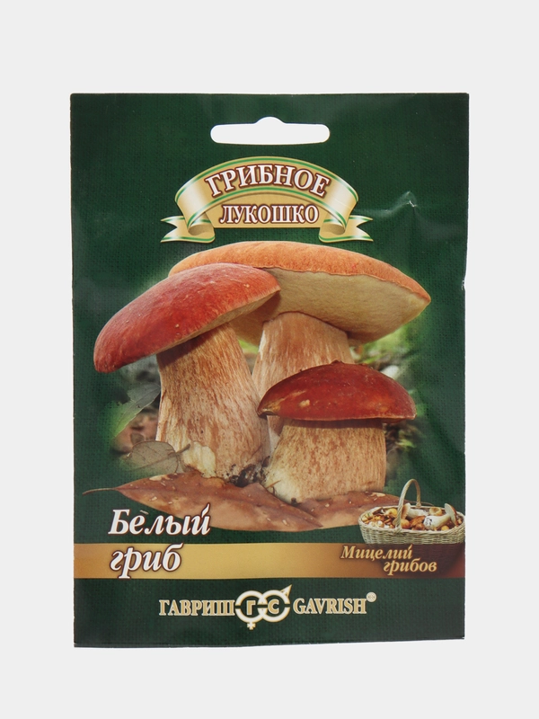 Мицелий, грибы "Белый гриб", на зерновом субстрате, 15 мл, Гавриш