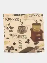 Серебряный декоративная наволочка "Кофе" на подушку
