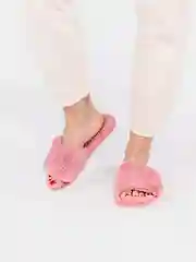 Розовый тапочки домашние, женские, меховые, 4 цвета