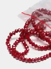 Бордовый бусины рондели стеклянные, граненые