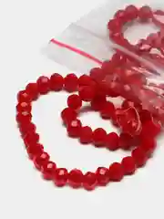 Бордовый бусины рондели стеклянные, граненые