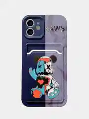 Фиолетовый чехол для iPhone 11, 12Pro "KAWS"