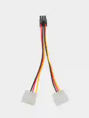 Переходник питания для видеокарт 2x Molex (М) 4pin к 6Pin, доп питание PCI-E, кабель