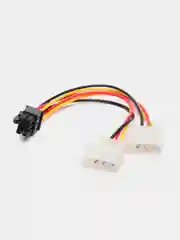 Переходник питания для видеокарт 2x Molex (М) 4pin к 6Pin, доп питание PCI-E, кабель