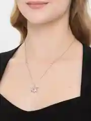 Конфетный цепочка на шею, женская, "Сердце"