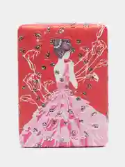 Коралловый карманное зеркало, косметическое, складное, с увеличением