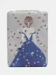 Серый карманное зеркало, косметическое, складное, с увеличением
