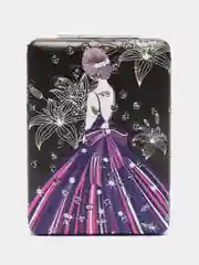 Фиолетовый карманное зеркало, косметическое, складное, с увеличением