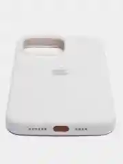 Белый чехол Silicone Case ( Чехол силиконовый ) для iPhone 15, 15 Pro, 15 Pro Max, 15 Plus