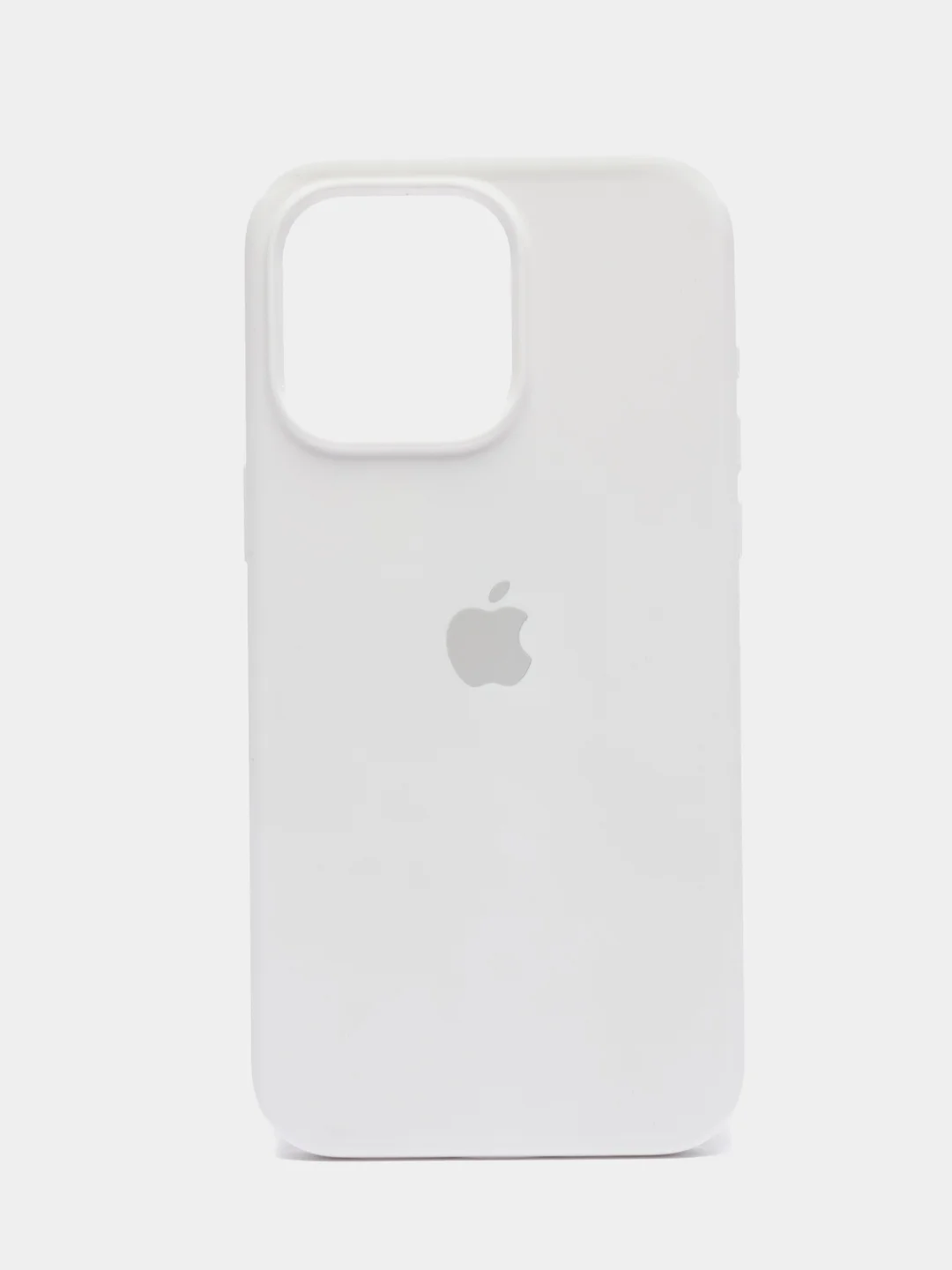 Белый чехол Silicone Case ( Чехол силиконовый ) для iPhone 15, 15 Pro, 15 Pro Max, 15 Plus
