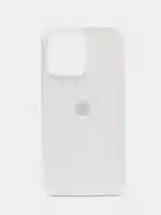 Белый чехол Silicone Case ( Чехол силиконовый ) для iPhone 15, 15 Pro, 15 Pro Max, 15 Plus