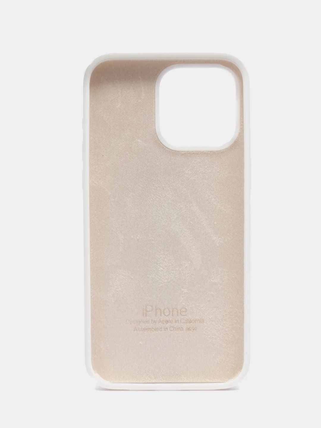 Белый чехол Silicone Case ( Чехол силиконовый ) для iPhone 15, 15 Pro, 15 Pro Max, 15 Plus