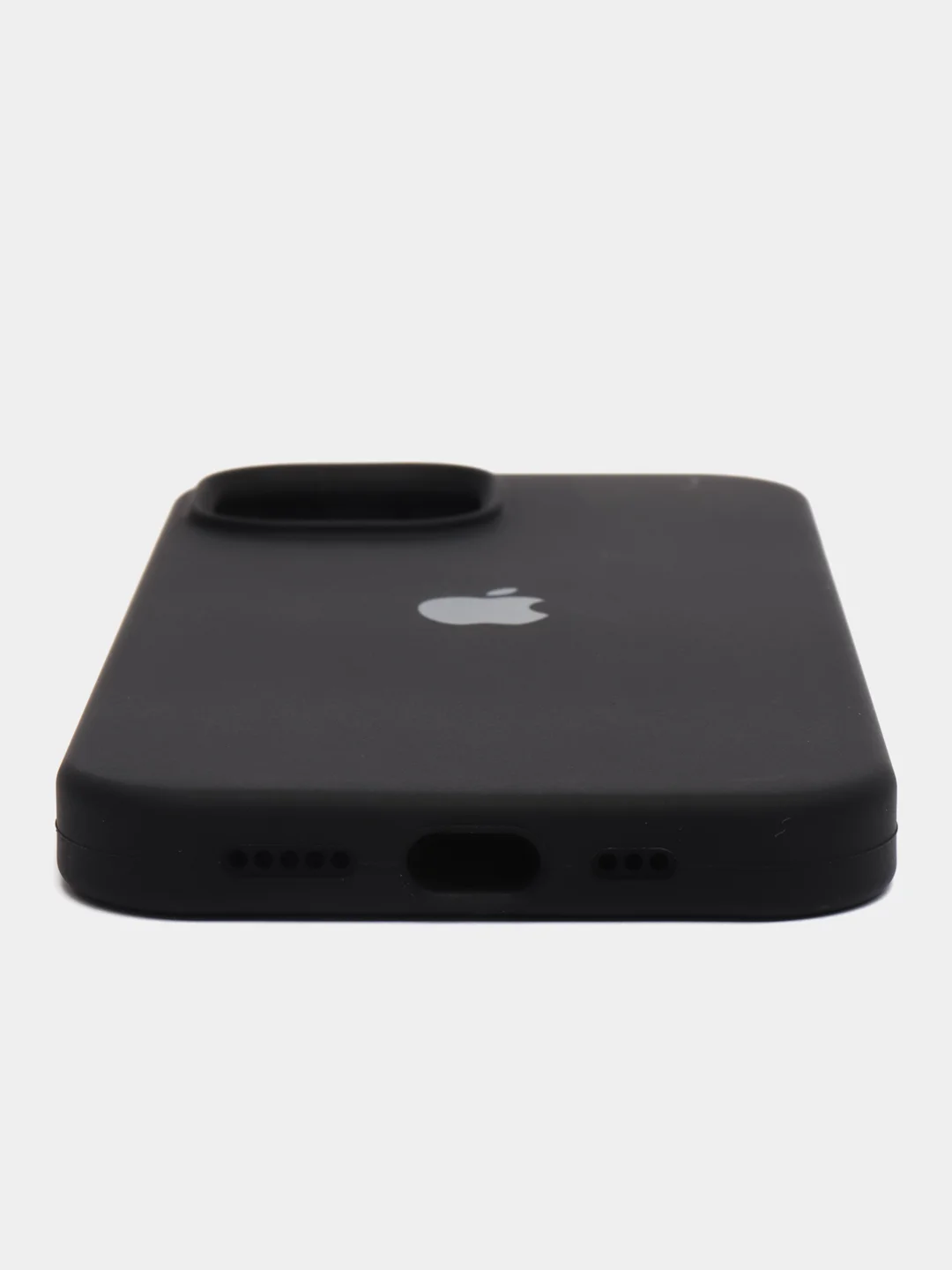 Черный чехол Silicone Case ( Чехол силиконовый ) для iPhone 15, 15 Pro, 15 Pro Max, 15 Plus