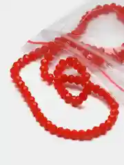 Оранжевый бусины рондели стеклянные, граненые