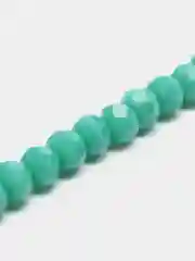 Тёмно-бирюзовый бусины рондели стеклянные, граненые