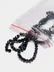 Тёмно-бирюзовый бусины рондели стеклянные, граненые