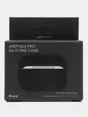 Черный силиконовый чехол для наушников AirPods Pro