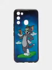 Синий чехол силиконовый на Tecno Spark 8C и Tecno Go 2022 (Текно Спарк 8С и Текно Го 2022)