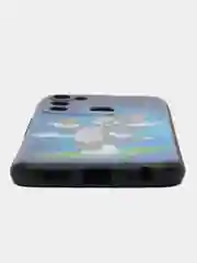 Синий чехол силиконовый на Tecno Spark 8C и Tecno Go 2022 (Текно Спарк 8С и Текно Го 2022)