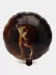 Шар фольгированный, 76 см, круг, "Львенок. Король лев. Симба"