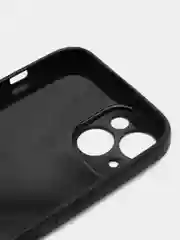 Черный чехол для iPhone 14 / 14 Pro / 14 Pro Max, силиконовый, под карбон
