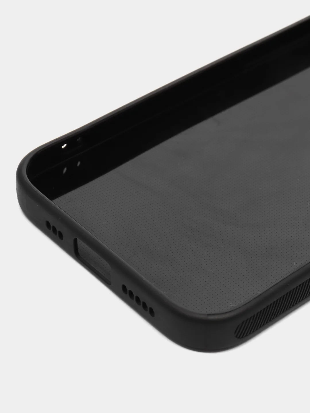 Черный чехол для iPhone 14 / 14 Pro / 14 Pro Max, силиконовый, под карбон