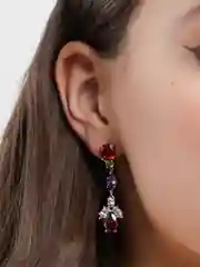 Серьги с фианитами / Серьги дорожки / Серьги длинные / Серьги