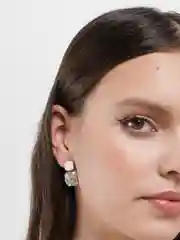 Белый серьги вечерние, женские