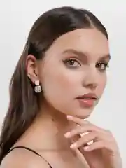 Белый серьги вечерние, женские