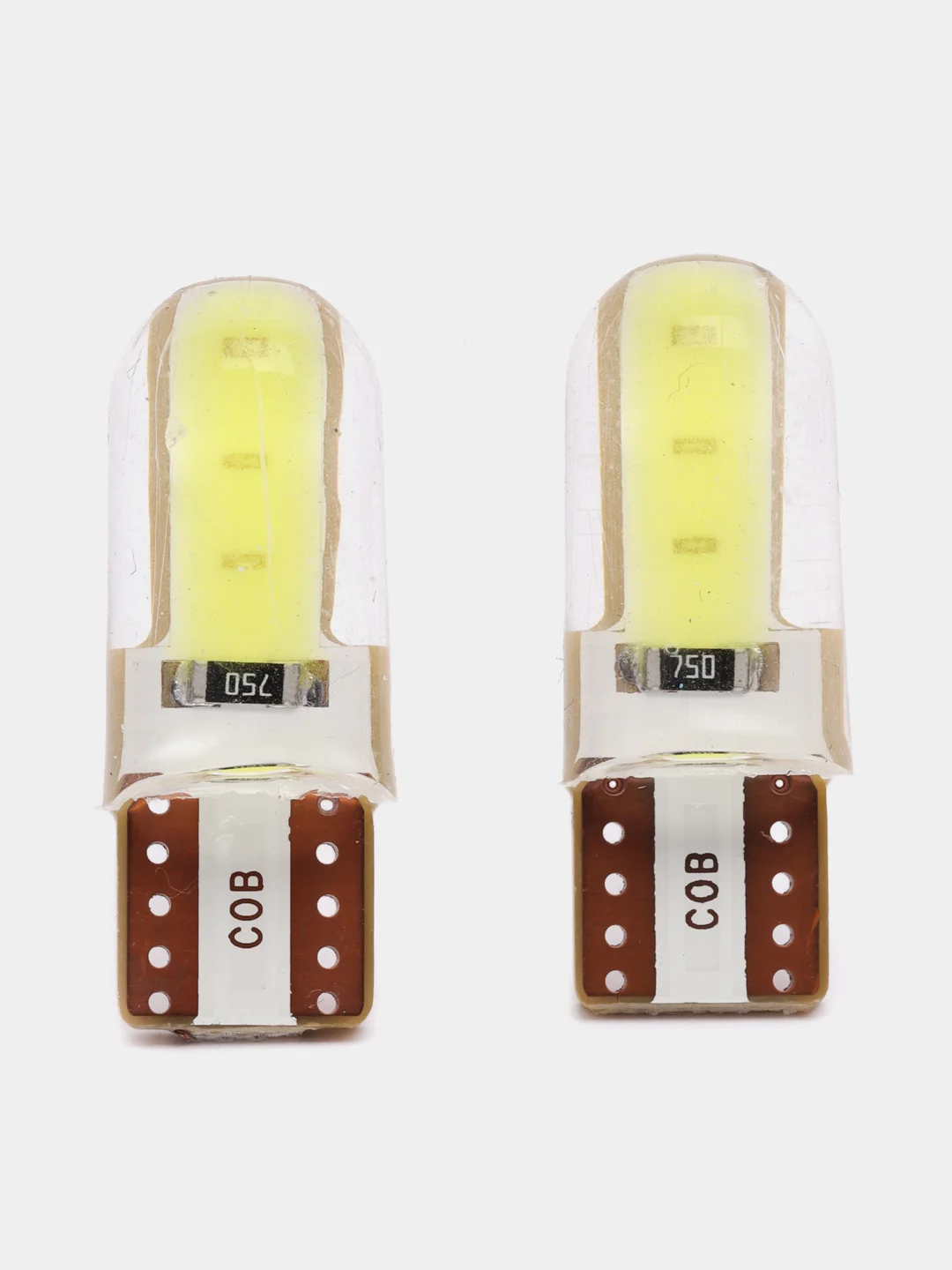 Белый автомобильная светодиодная габаритная LED лампа, T10 W5W для ДХО и фар и подцветки салона