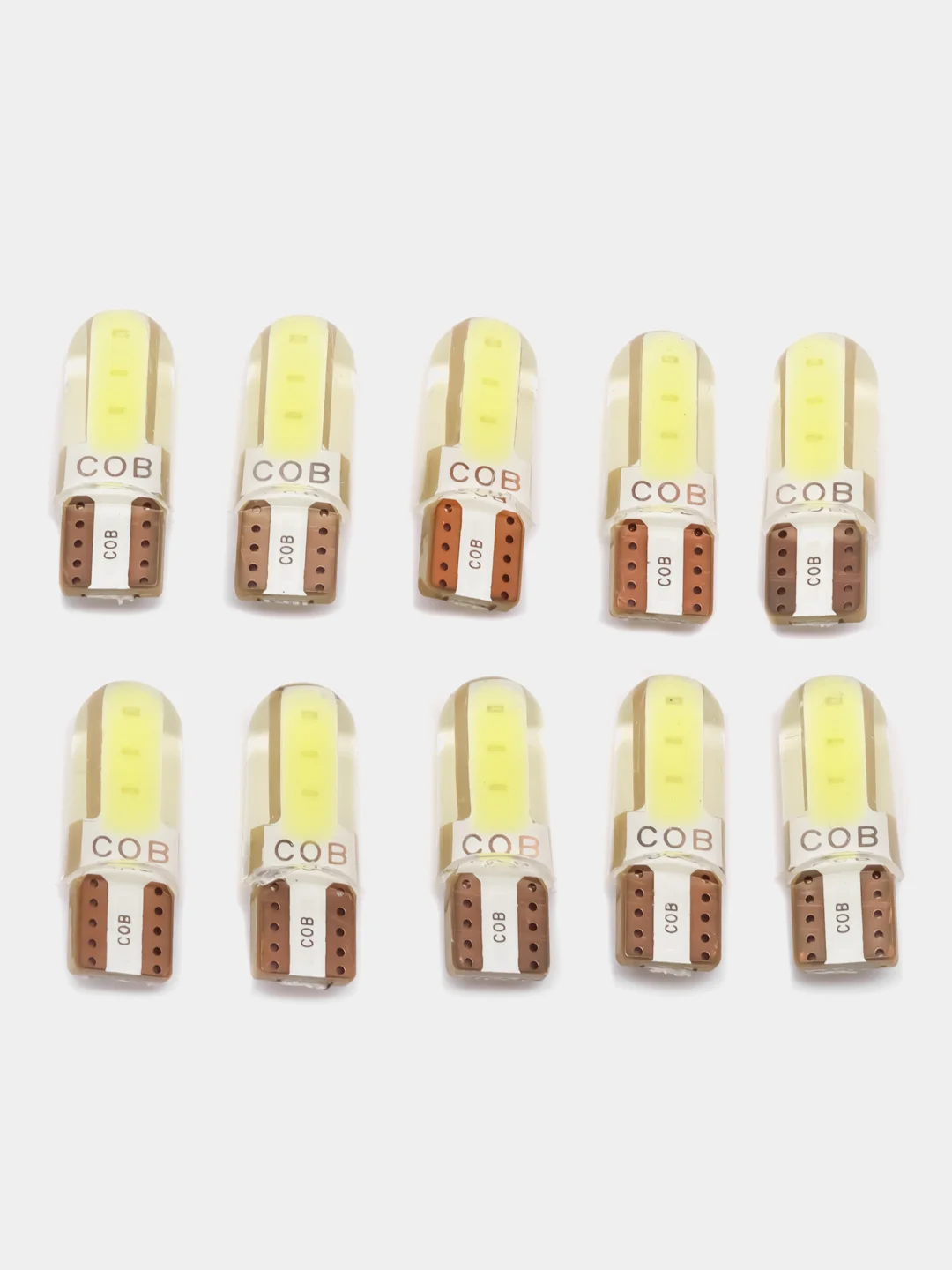 Белый автомобильная светодиодная габаритная LED лампа, T10 W5W для ДХО и фар и подцветки салона