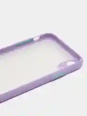 Лавандовый iphone XR чехол матовый с цветными кнопками
