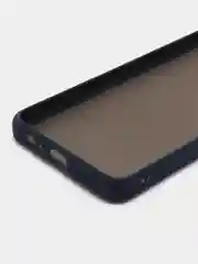 Темно-синий чехол Huawei P Smart 2021 / Хуавей П Смарт 2021, пластиковый, матовый, с цветными кнопками