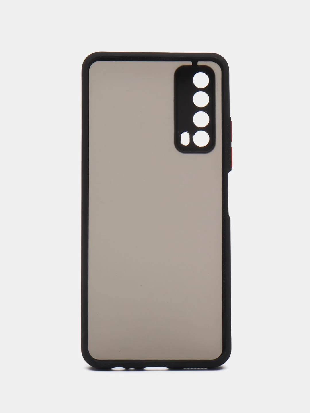 Черный чехол Huawei P Smart 2021 / Хуавей П Смарт 2021, пластиковый, матовый, с цветными кнопками