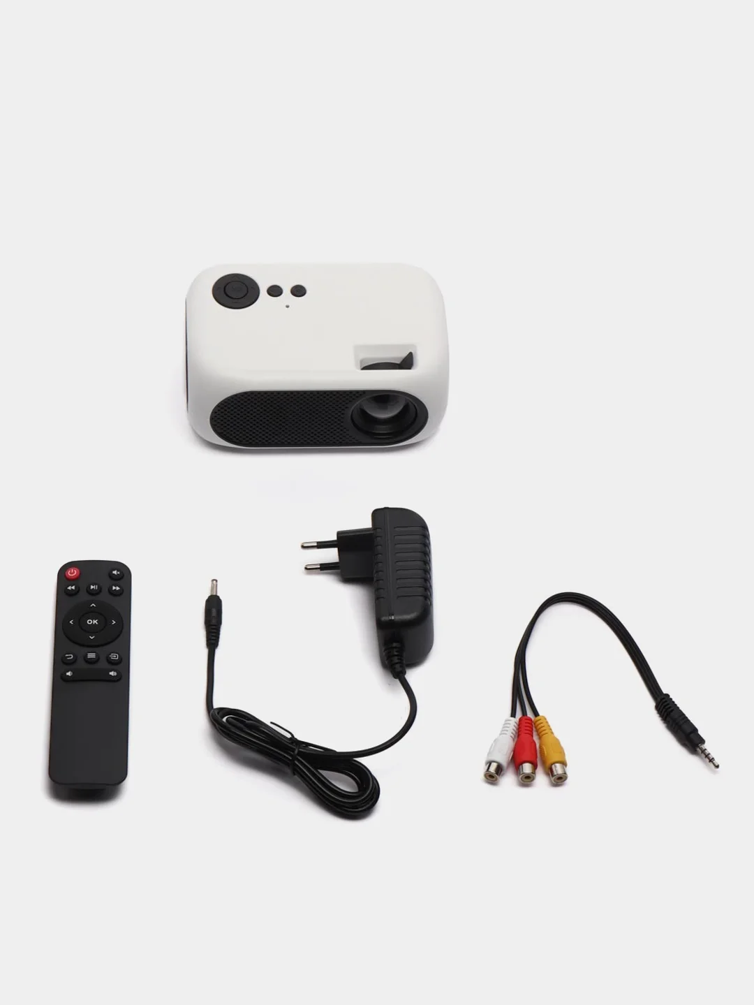 Белый проектор портативный LED Beverni Smart Mini Projector