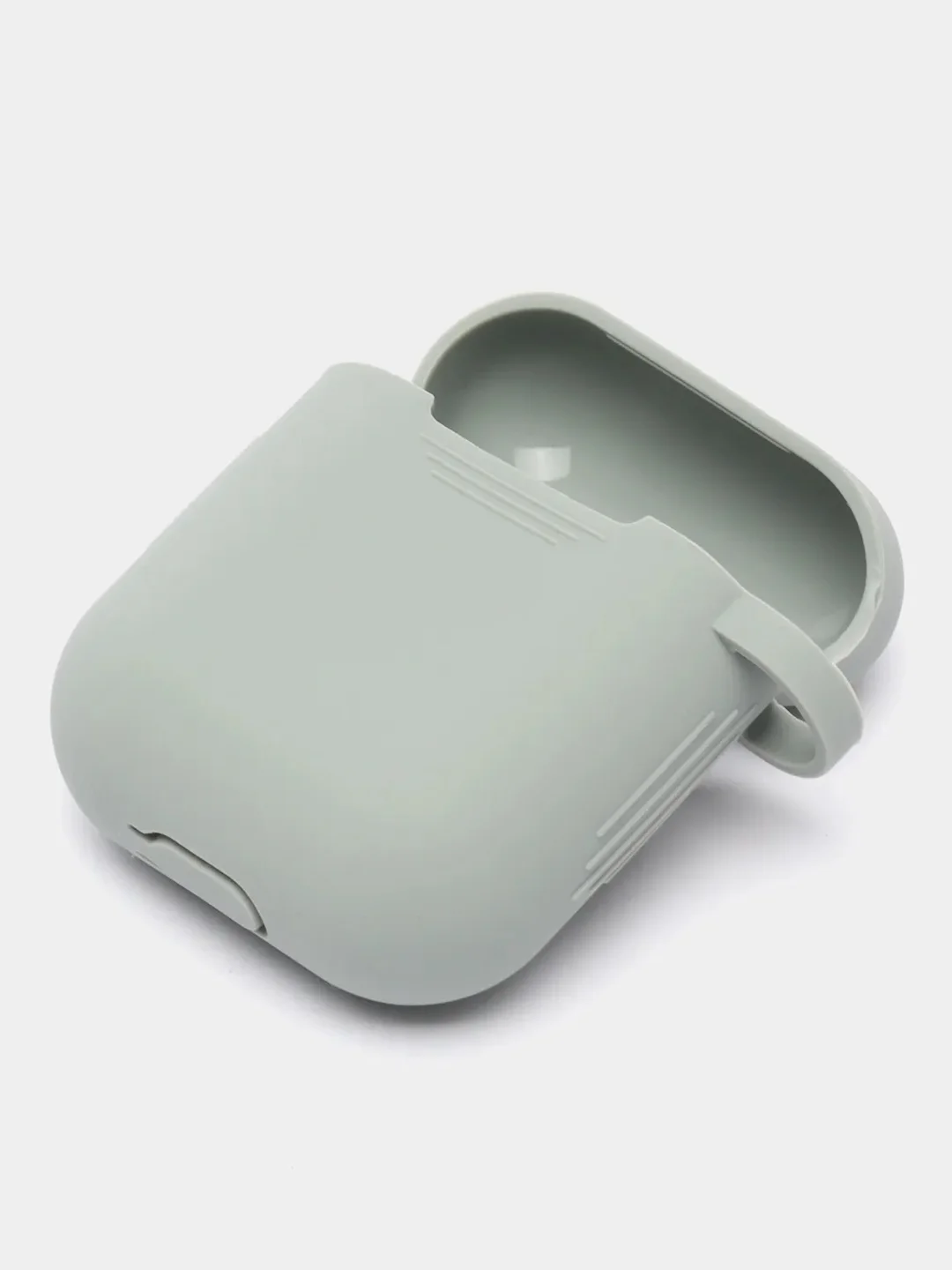 Серый силиконовый чехол для наушников AirPods 1 / 2 / TWS i9s i10 i11 i12 i13 i14 i15 i100