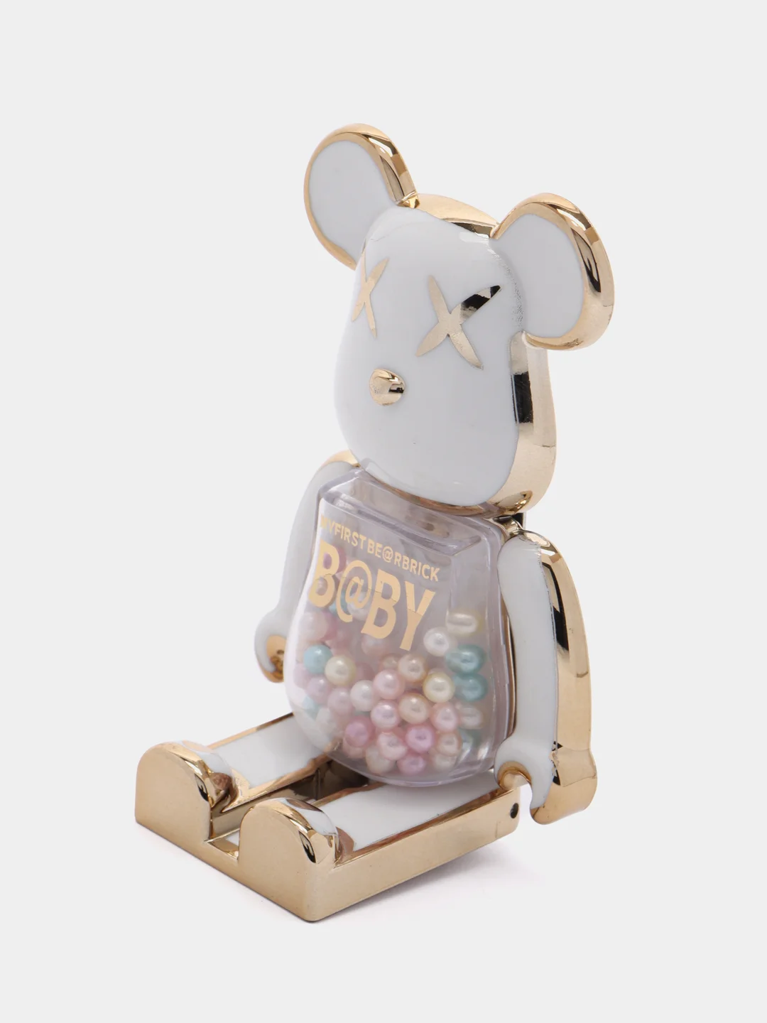 Белый подставка, держатель для телефона, попсокет "Мишка" Bearbrick, 15 цветов