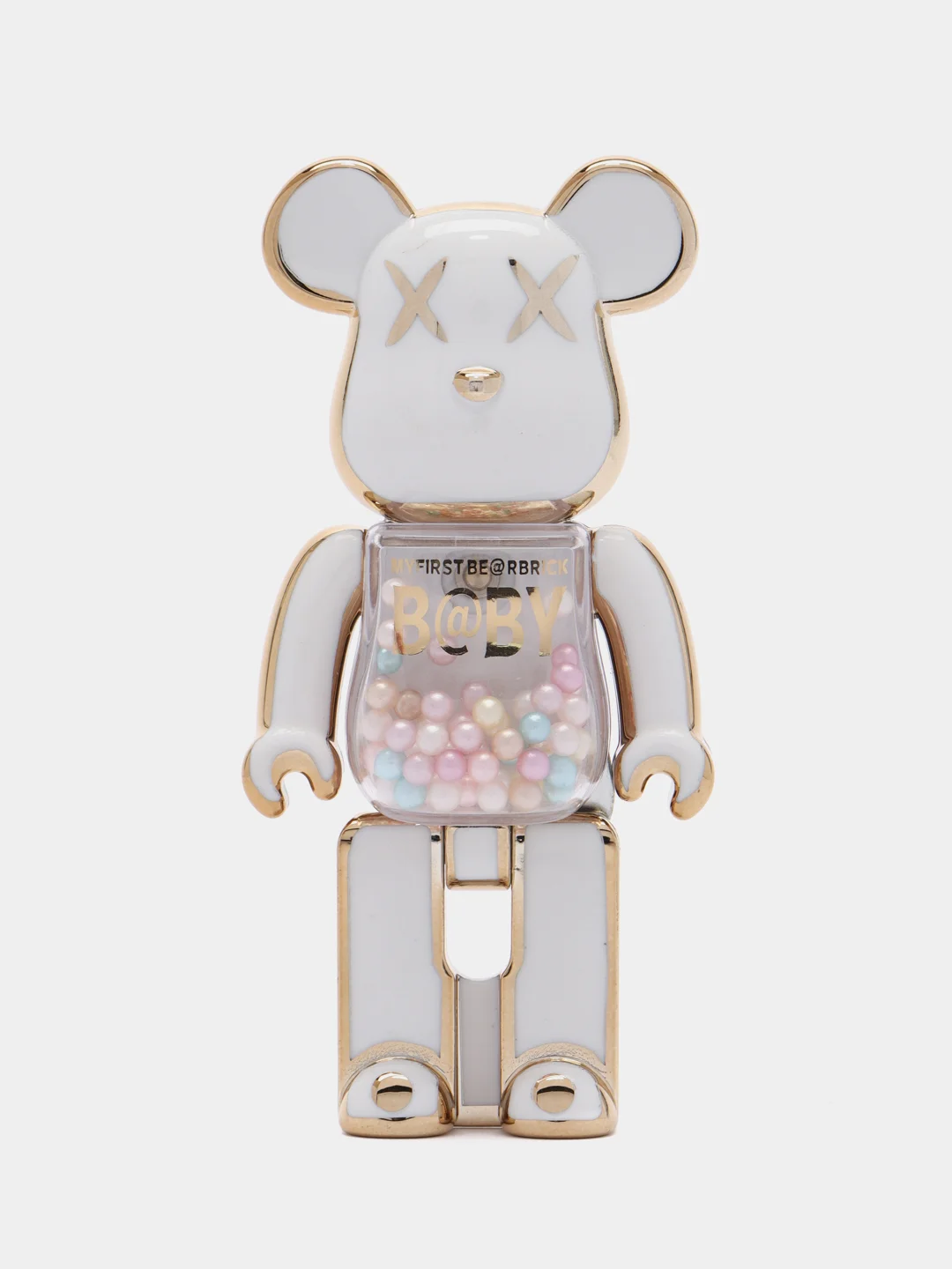 Белый подставка, держатель для телефона, попсокет "Мишка" Bearbrick, 15 цветов