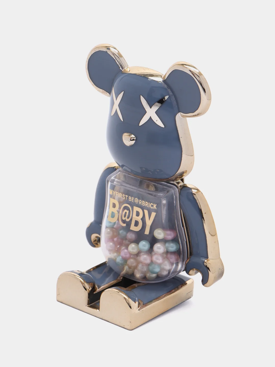 Голубой подставка, держатель для телефона, попсокет "Мишка" Bearbrick, 15 цветов