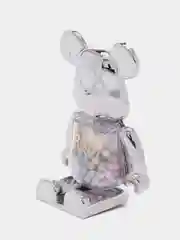 Серебряный подставка, держатель для телефона, попсокет "Мишка" Bearbrick, 15 цветов