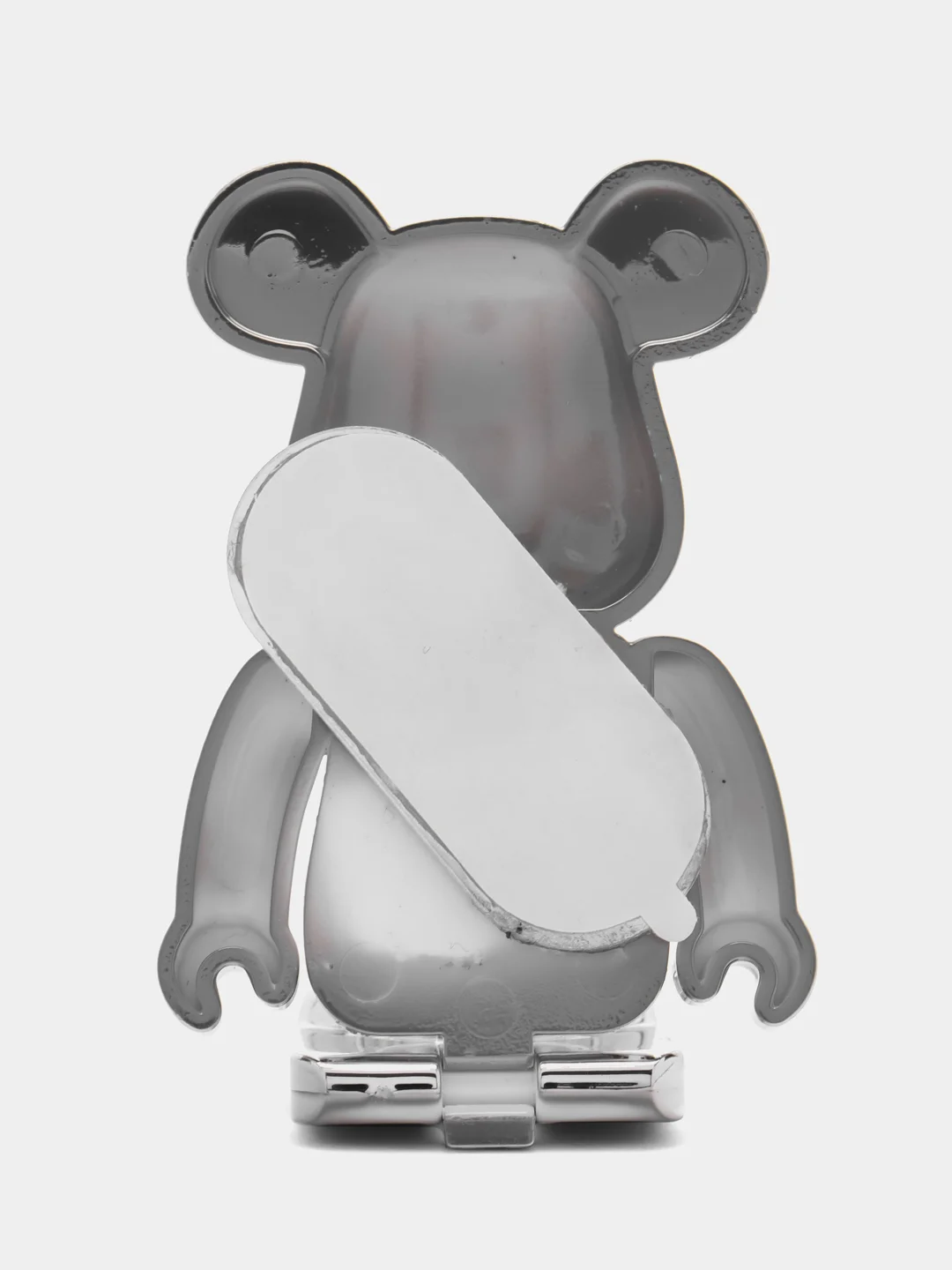 Серебряный подставка, держатель для телефона, попсокет "Мишка" Bearbrick, 15 цветов