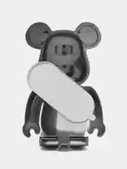 Серый подставка, держатель для телефона, попсокет "Мишка" Bearbrick, 15 цветов