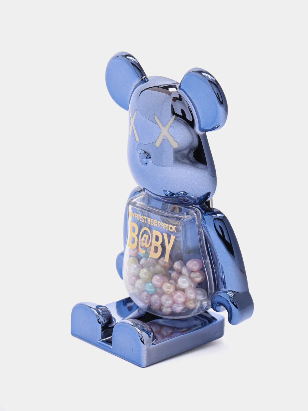 Синий подставка, держатель для телефона, попсокет "Мишка" Bearbrick, 15 цветов