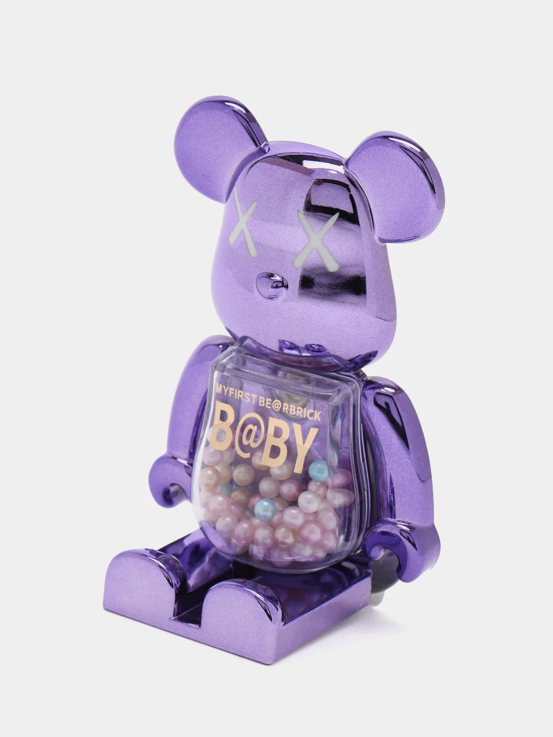 Фиолетовый подставка, держатель для телефона, попсокет "Мишка" Bearbrick, 15 цветов