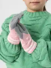 Розовый перчатки детские для девочек и мальчиков, возраст 4-9 лет, весна, осень