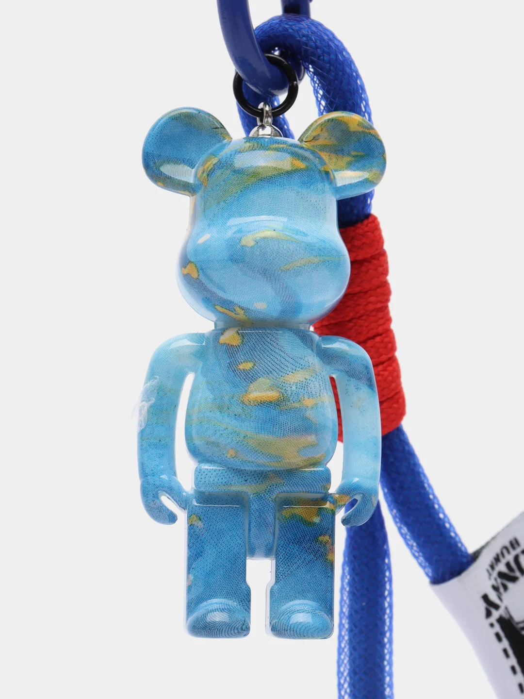 Синий брелок Bearbrick для ключей, украшение для сумки, рюкзака