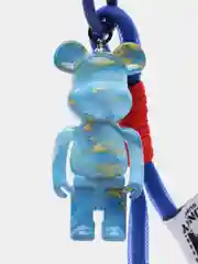 Синий брелок Bearbrick для ключей, украшение для сумки, рюкзака